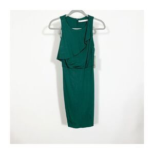 Zara Dress Womens Sleeveless Bodycon Mini Green Ladies Size Small NEW